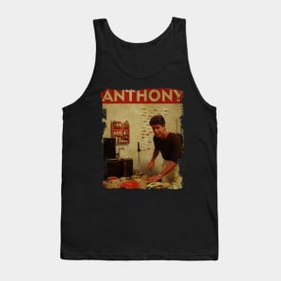 TEXTURE ART- Anthony Bourdain - RETRO Tank Top